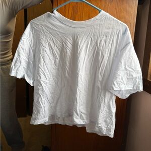 Fabletics White Short Sleeve Tee